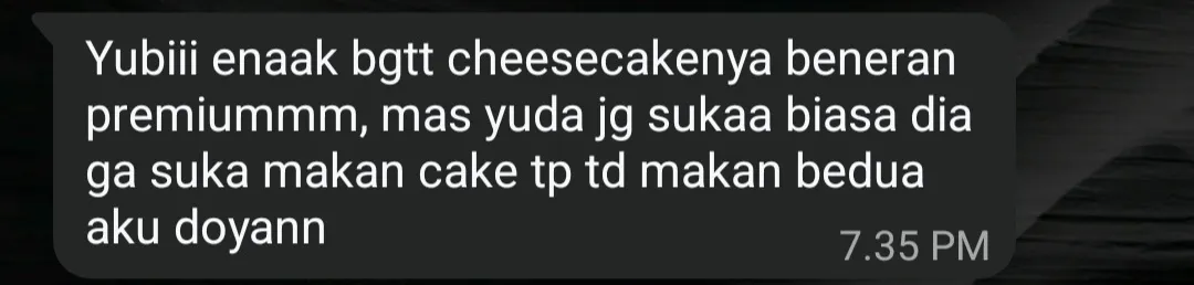 Customer testimonial for Aleyra Bakehouse 7