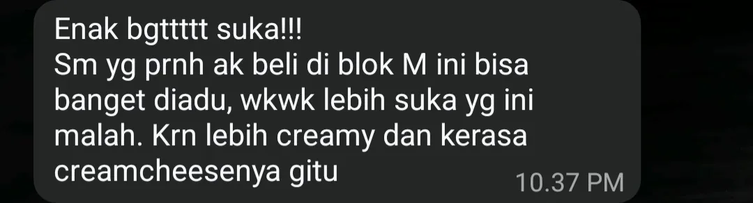 Customer testimonial for Aleyra Bakehouse 8